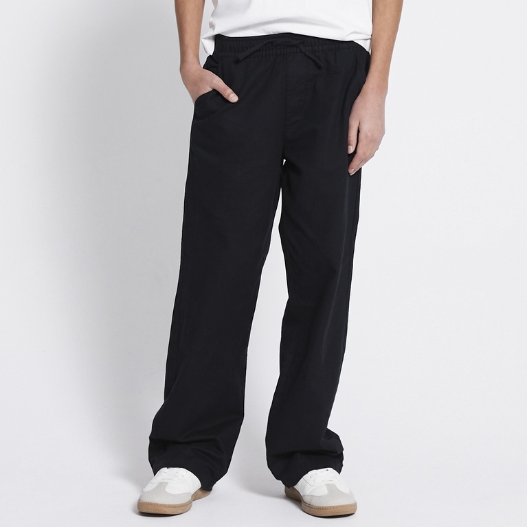 Linen blend pants "Luca" Black 2